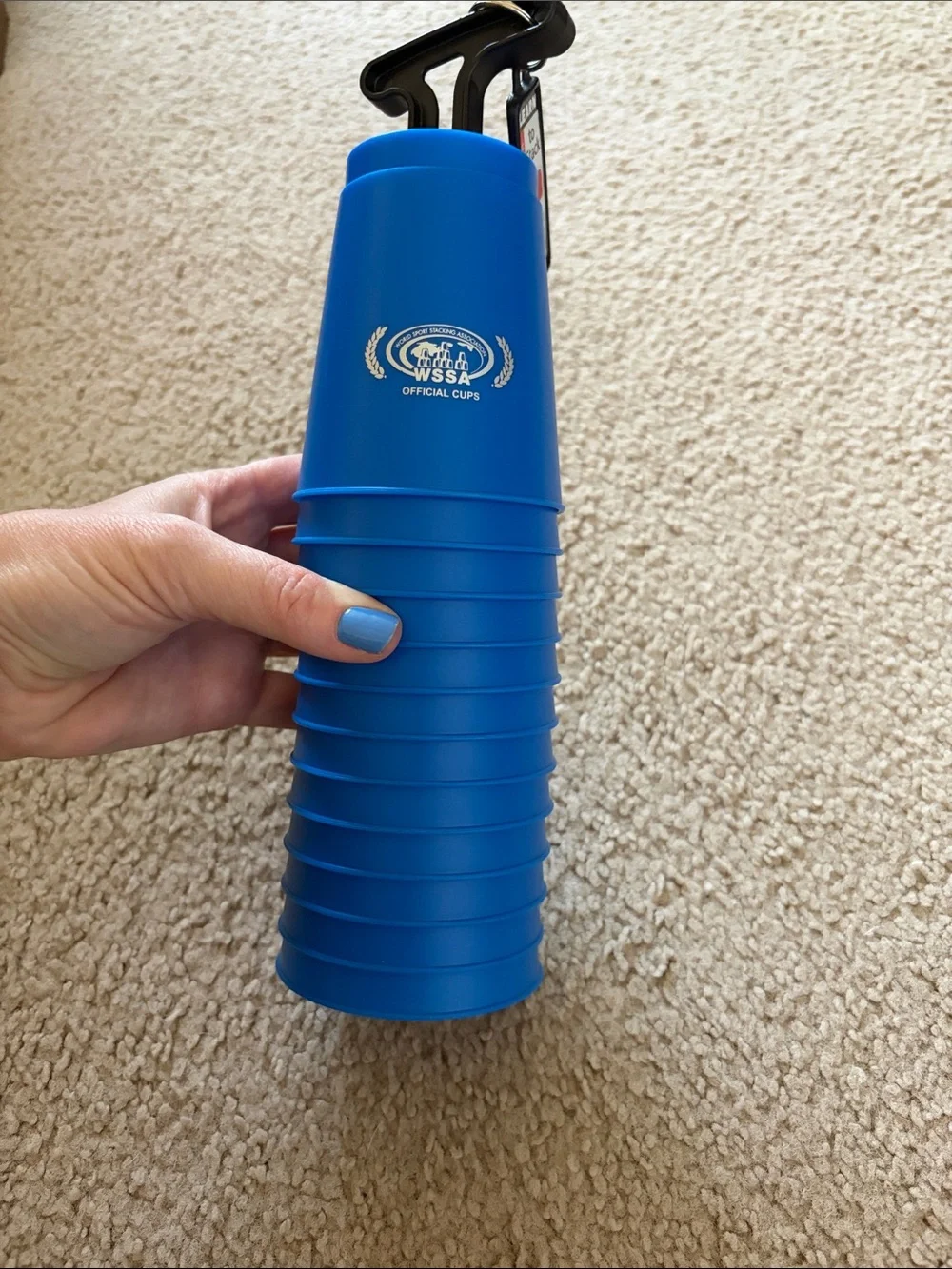 Speedstacks blue stacking